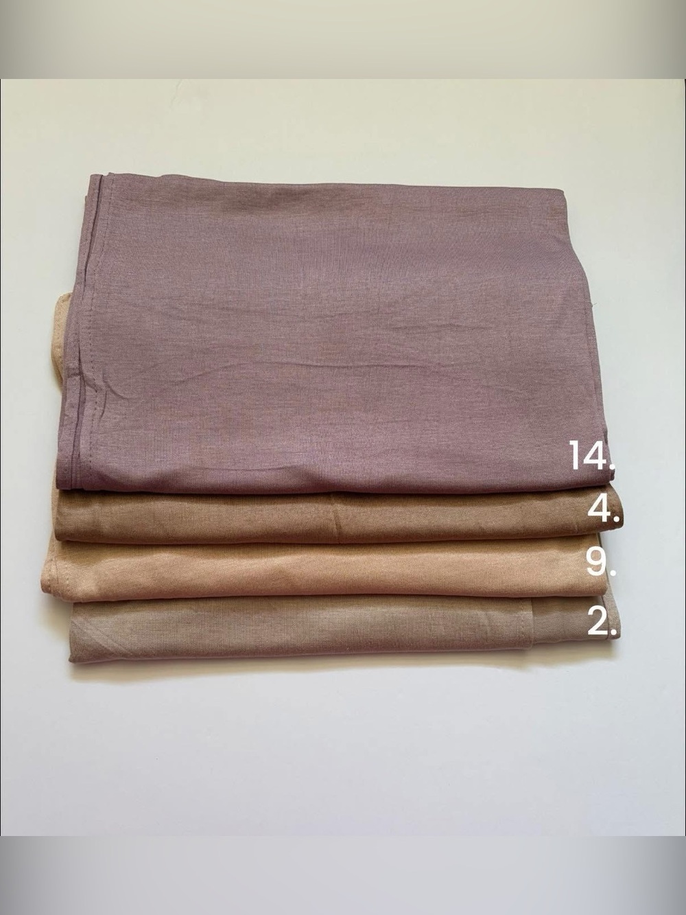 Stacked Neutral Scarf Set - Dusty Mauve, Taupe, Sand, Beige